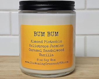 Bum Bum Soy Candle Cherirosa Sol De Janeiro Dupe Vegan Non-Toxic Eco-Friendly