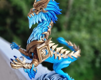 Fan Art Aurelion Sol Storm inspirado en LOL Dragon Figura Estatuilla hecha a mano Figura