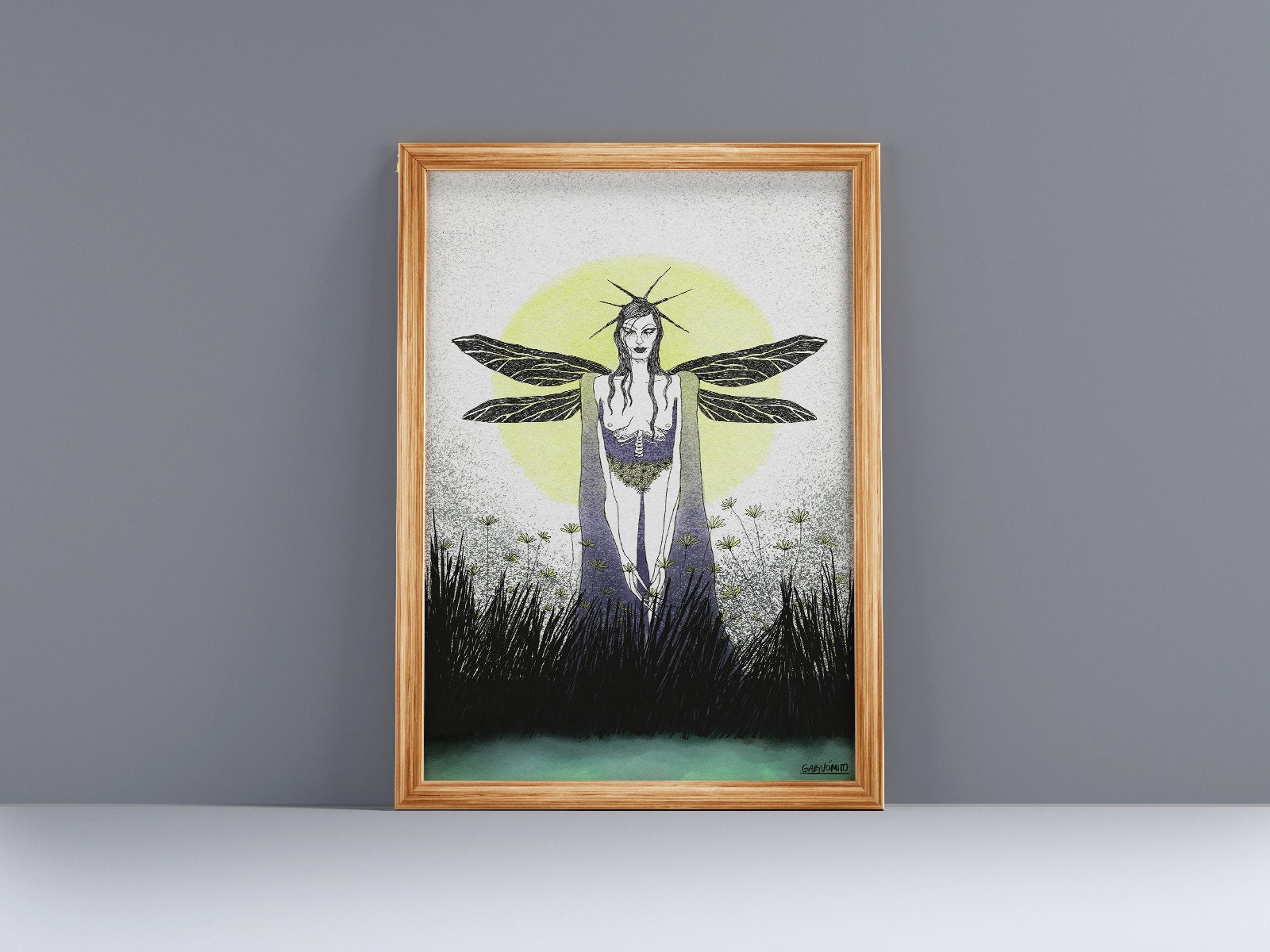 | Pirichuchio | d'illustration d'art Numérique Punk Bolivien Moderne Imprimer Art Mural