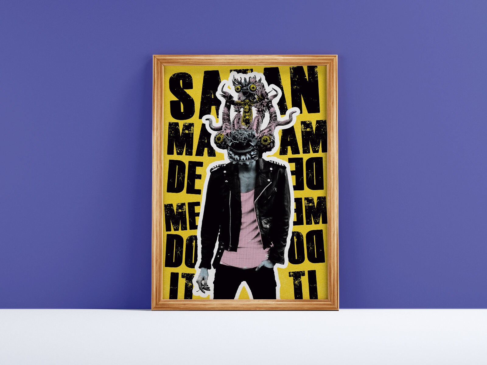 Diablada | Collage Numérique Folklore Moderne Surréaliste Imprimer Art Mural