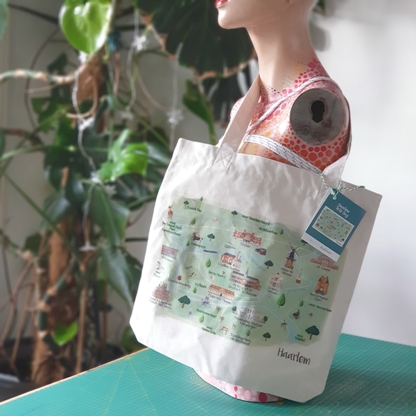 Illustrated Haarlem Map Tote