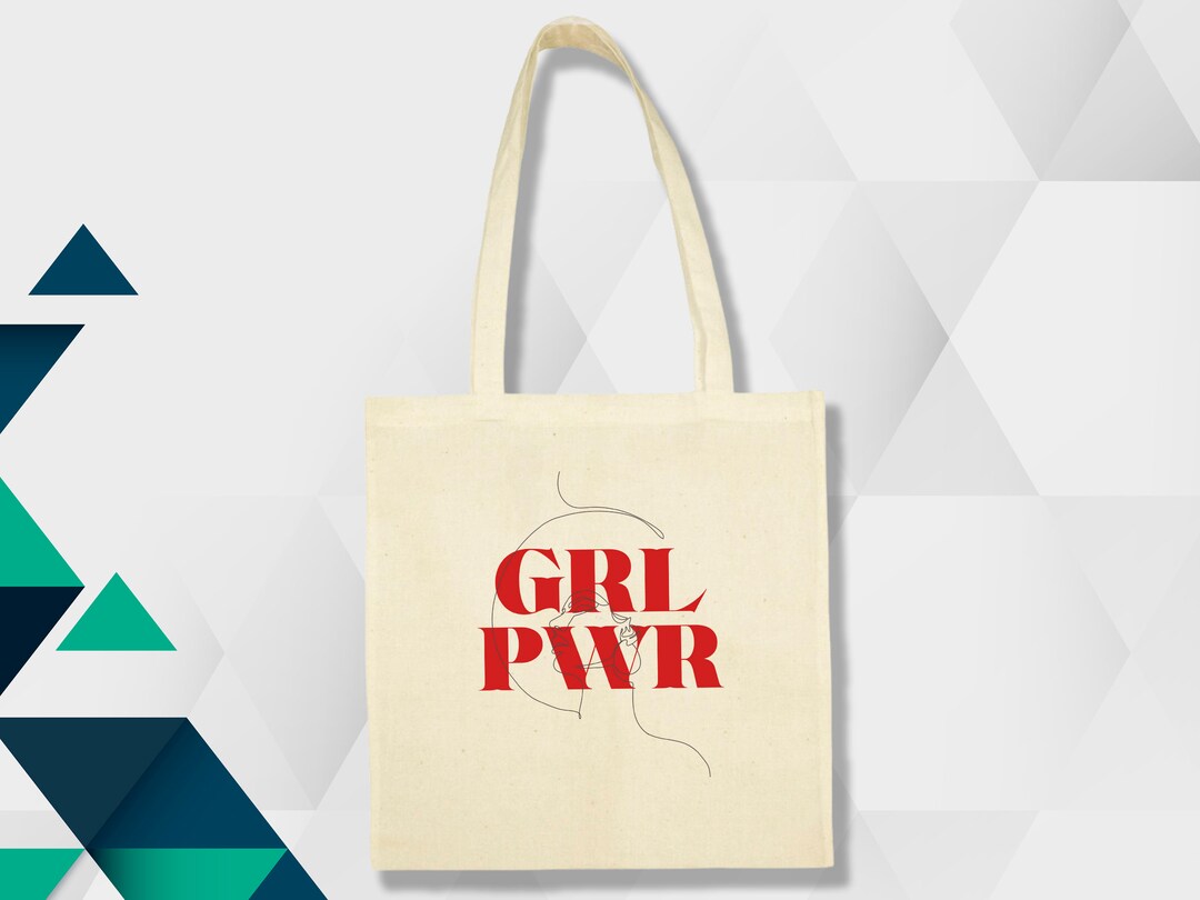 Girl Power Tote Bag Shopping Bag Eco Friendly Etsy