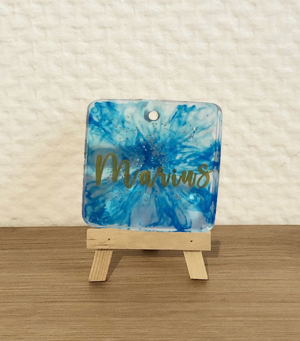 Médaille Carrée 100% Personnalisable Pour Chiens, Chats, Cheval, ...