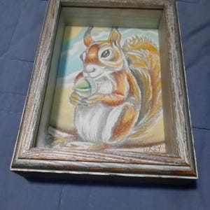 5×7 lead pastel painting original