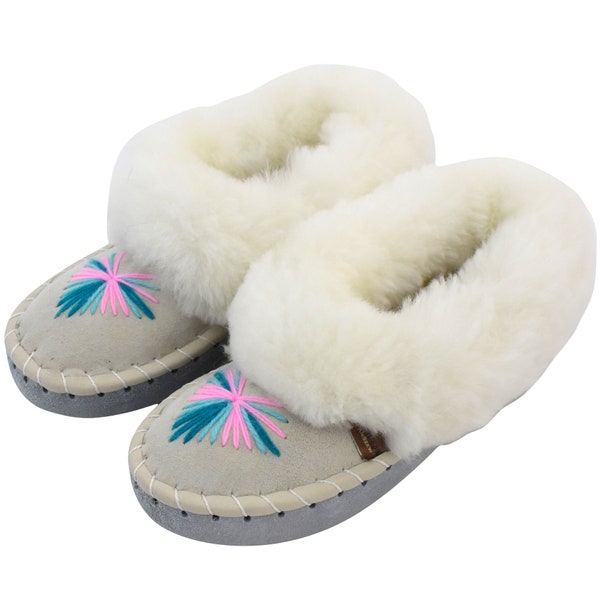 PanSzew®  Warm Women's Sheepskin Slippers Lucky Dip Natural Wool home Footwear for Winter Highlanders made of Sheep's Wool as a gift 0-99