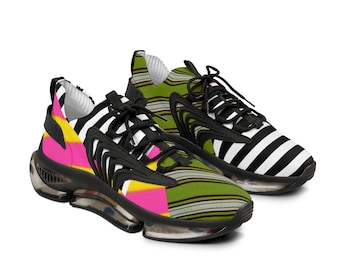 MEN'S Multicolor Stripe Lightweight Slip-on Mesh Sneakers