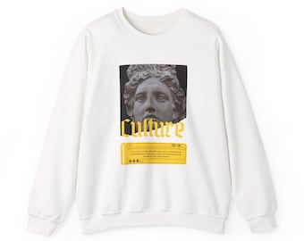 Classical Sculpture 'Culture' Graphic Sweatshirt | Statue Print Crewneck