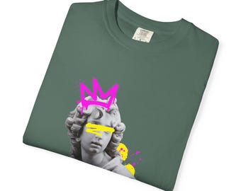 Roman Bust Head Graphic T-Shirt | Minimalist Classical Art Tee