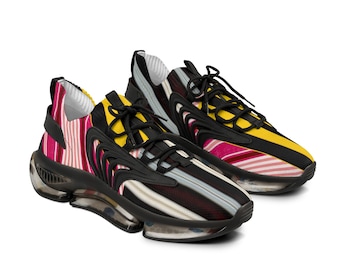 MEN'S Multicolor Stripe Lightweight Mesh Sneakers