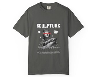 Roman Bust Head Graphic T-Shirt | Minimalist Classical Statue Tee