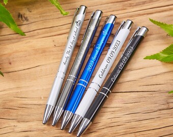 Personalised Business Pens, Custom Ballpoint Pens Gifts for Her, Engraved Funny Pens, Office Gifts,Student Gifts,Teachers Gift, Women Gifts