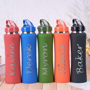 Engraved Water Bottles With Straw,personalized Insulated Water Bottle ...