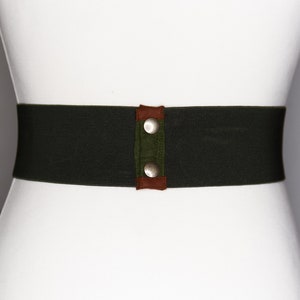 Embroidered linen corset belt image 4