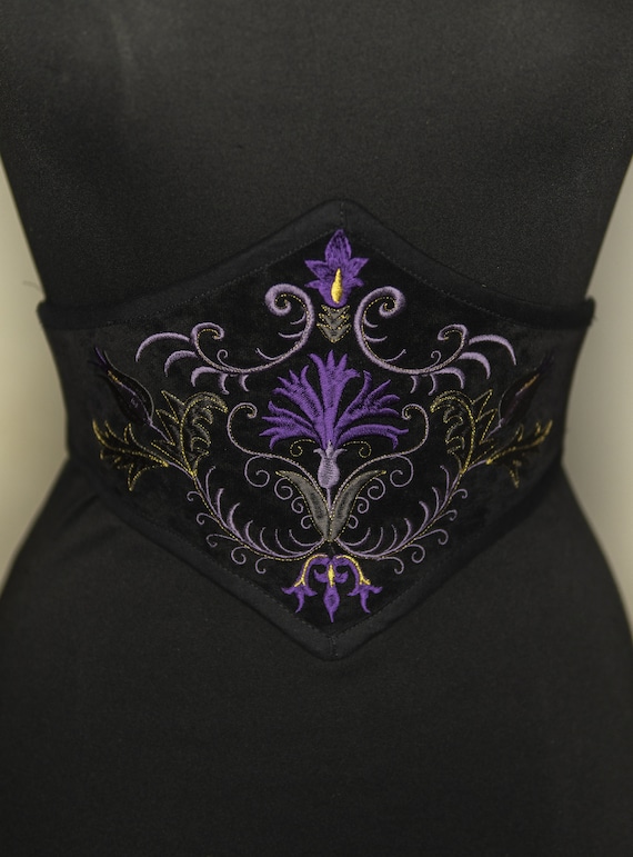velvet corset belt