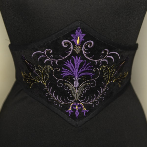 Ceinture corset velours