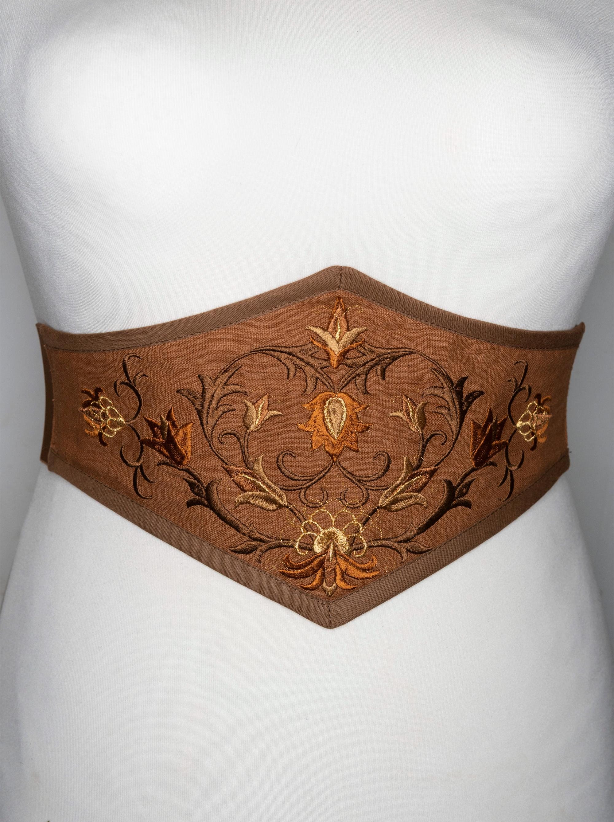 Fairytale Corset Belt in Embroidered Linen - Etsy