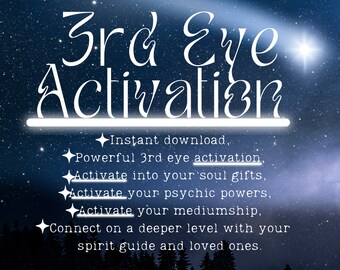 3rd Eye Activation [psychic abilities, mediumship, soul gifts, light language + auras.]