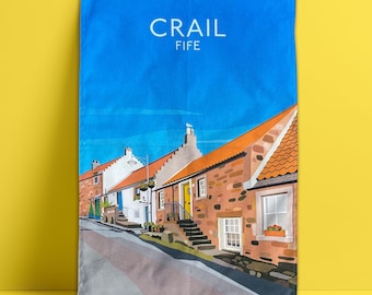 Paño de cocina Crail Scotland: East Neuk Fife, 100 % algodón