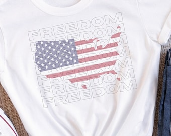 Camiseta de manga corta de jersey unisex Freedom