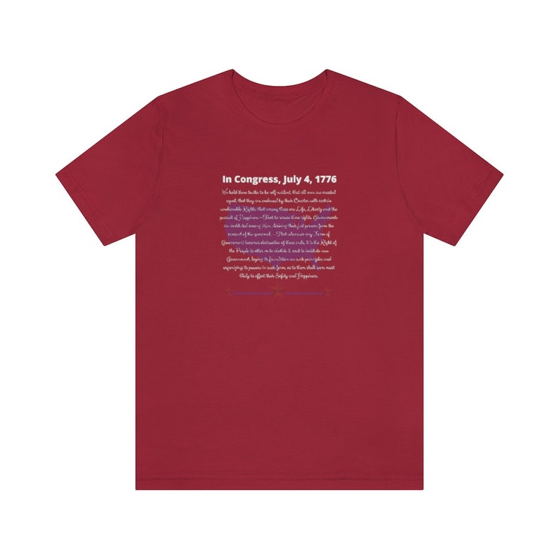 In Congress, Declaration of Independence Shirt image 2