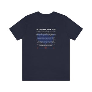 In Congress, Declaration of Independence Shirt image 7
