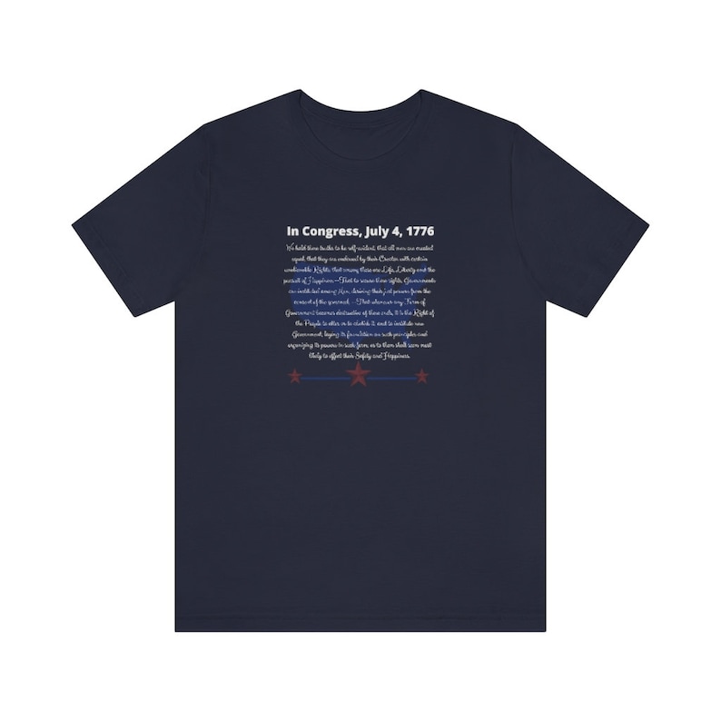 In Congress, Declaration of Independence Shirt image 7