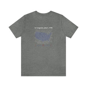 In Congress, Declaration of Independence Shirt image 5