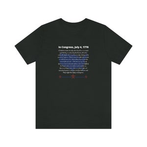 In Congress, Declaration of Independence Shirt image 9