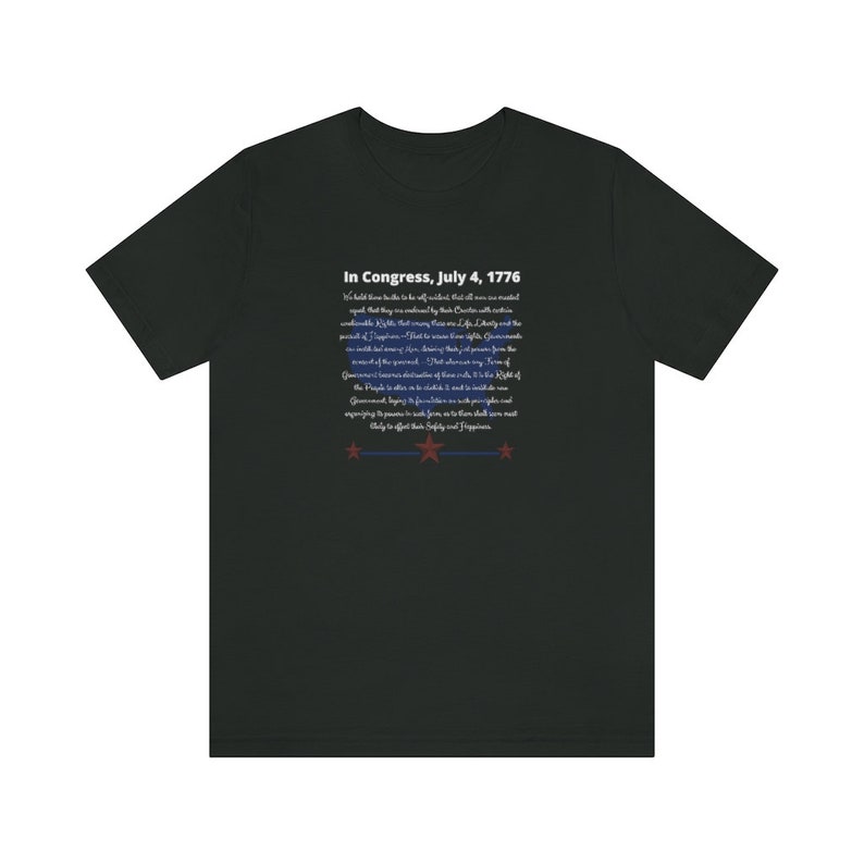 In Congress, Declaration of Independence Shirt image 9