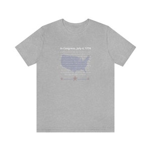 In Congress, Declaration of Independence Shirt image 3