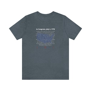 In Congress, Declaration of Independence Shirt image 10