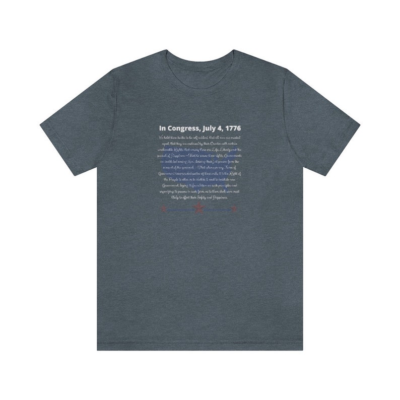 In Congress, Declaration of Independence Shirt image 10