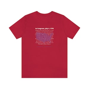 In Congress, Declaration of Independence Shirt image 8