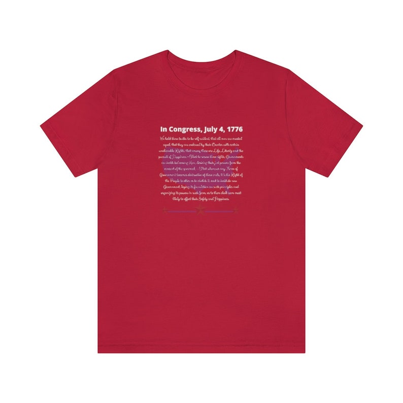 In Congress, Declaration of Independence Shirt image 8