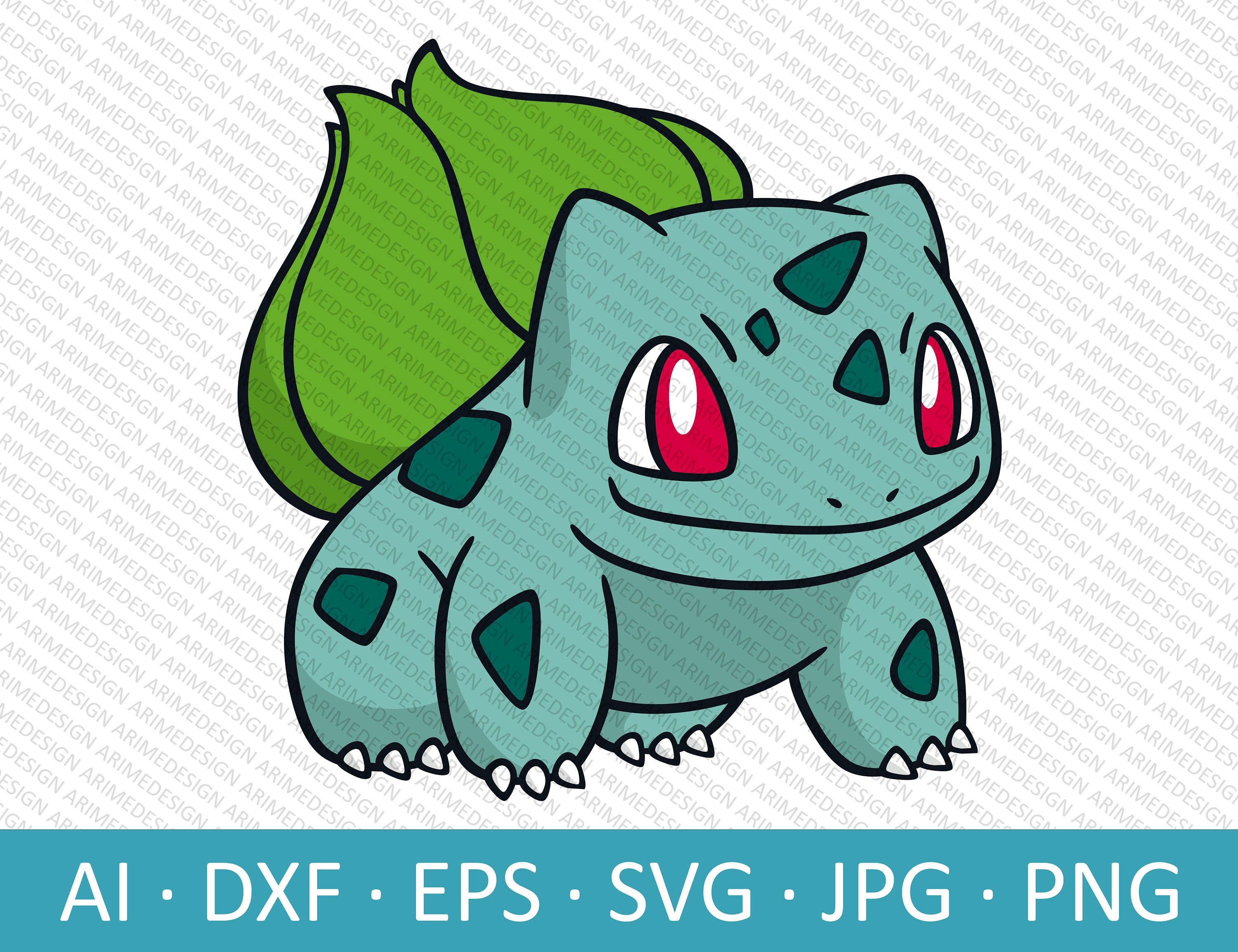 Bulbasaur Svg Pokemon Cricut Vector Bundle / Bulbasaur Clip Etsy