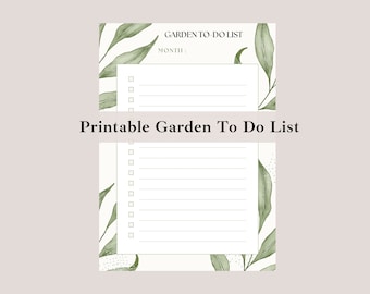 Druckbare Jahresplaner Gartenarbeit, Gartenarbeit Checkliste druckbare, druckbare Gartenarbeit Planer, Gartenarbeit Checkliste druckbare Planer
