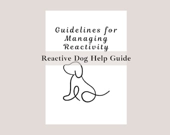 Guía de adiestramiento de perros reactivos, Folleto de adiestramiento para perros reactivos, Pautas de adiestramiento de perros de rescate