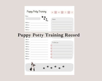 Registro de treinamento de penico para filhotes, rastreador de treinamento de filhotes, lista de treinamento de cães, gráfico de treinamento de penico para filhotes, rastreador de treinamento de penico para filhotes