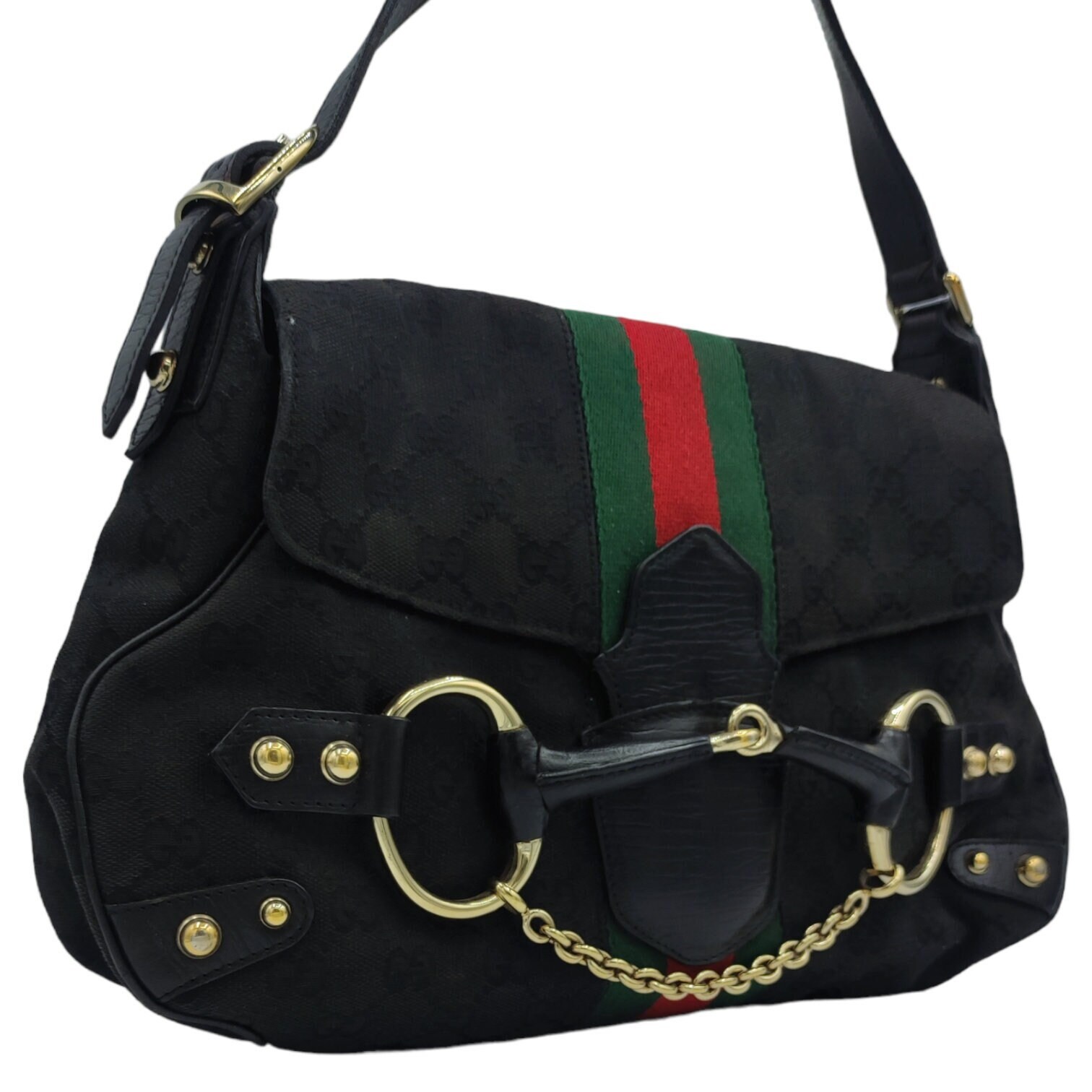 Gucci Vintage - Guccissima Horsebit Shoulder Bag - Brown - Leather Handbag  - Luxury High Quality - Avvenice