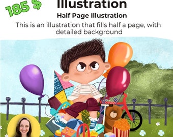 Children's Book Illustration to Publish your Storybook, Custom Kids Short Story, Illustrator for Hire, Picture Book Cover Design, Cartoon
