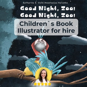Childrens Book Illustrator for hire, Custom Illustration for Kids Book, Personalized Childrens Book, Professional illustration, Book Cover