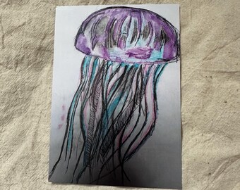 Bobbing Along... Ethereal Jellyfish Print