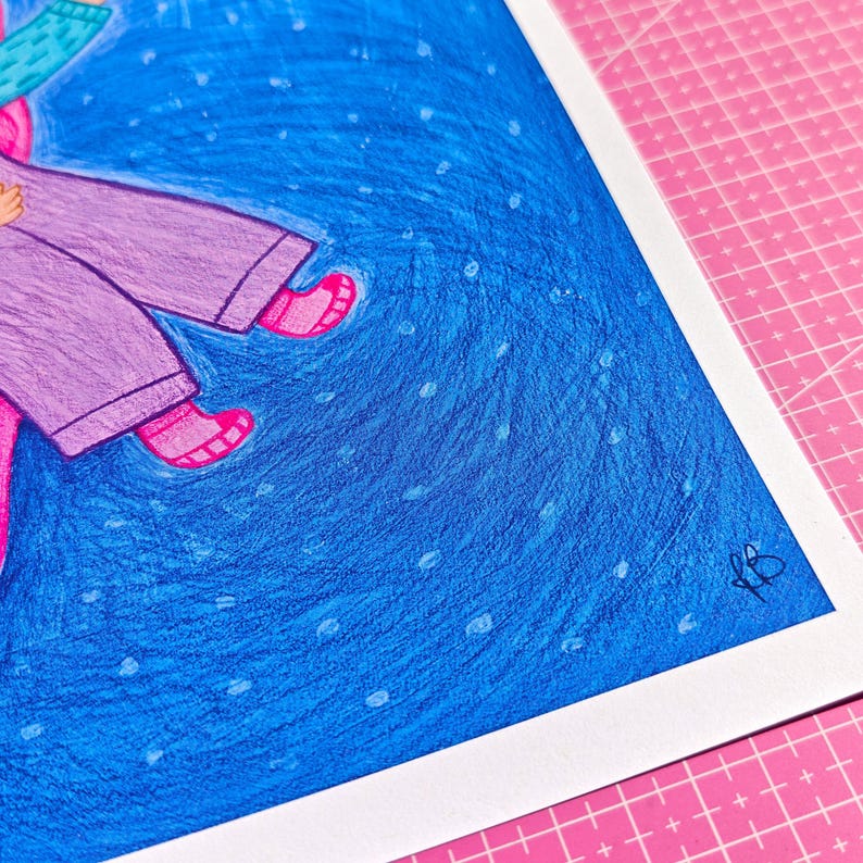 to-catch-a-star-a4-art-print-of-starry-night-etsy-uk