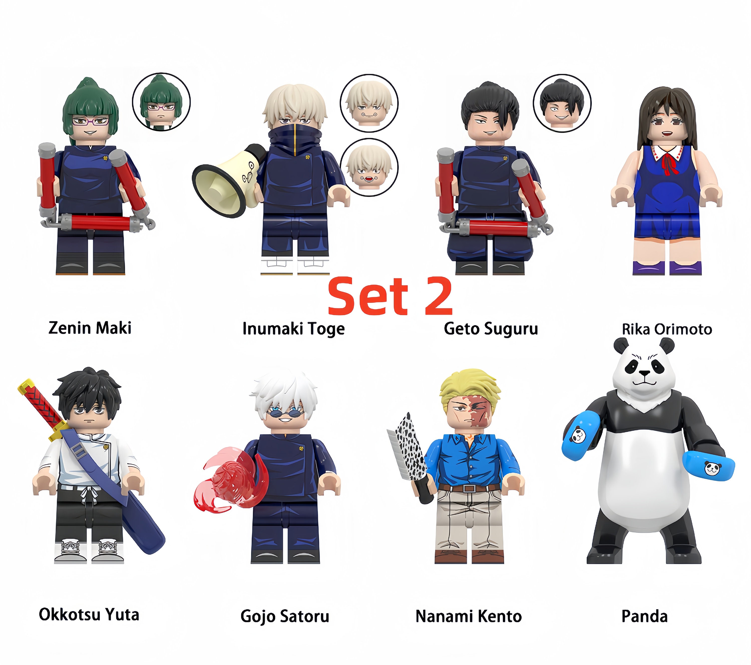 Jujutsu Kaisen Minifigures Collection Etsy Australia