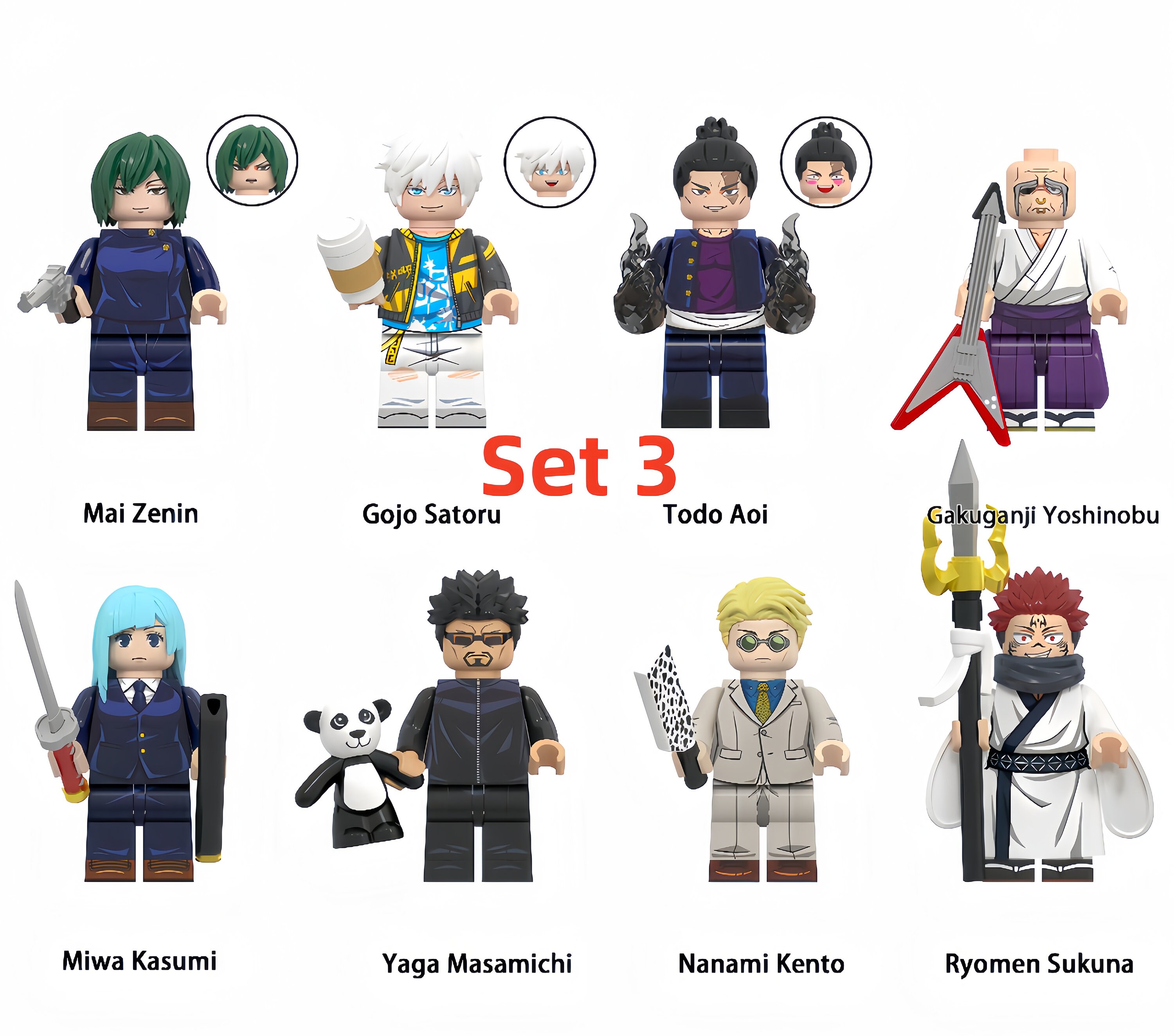 Jujutsu Kaisen Minifigures Collection Etsy Australia