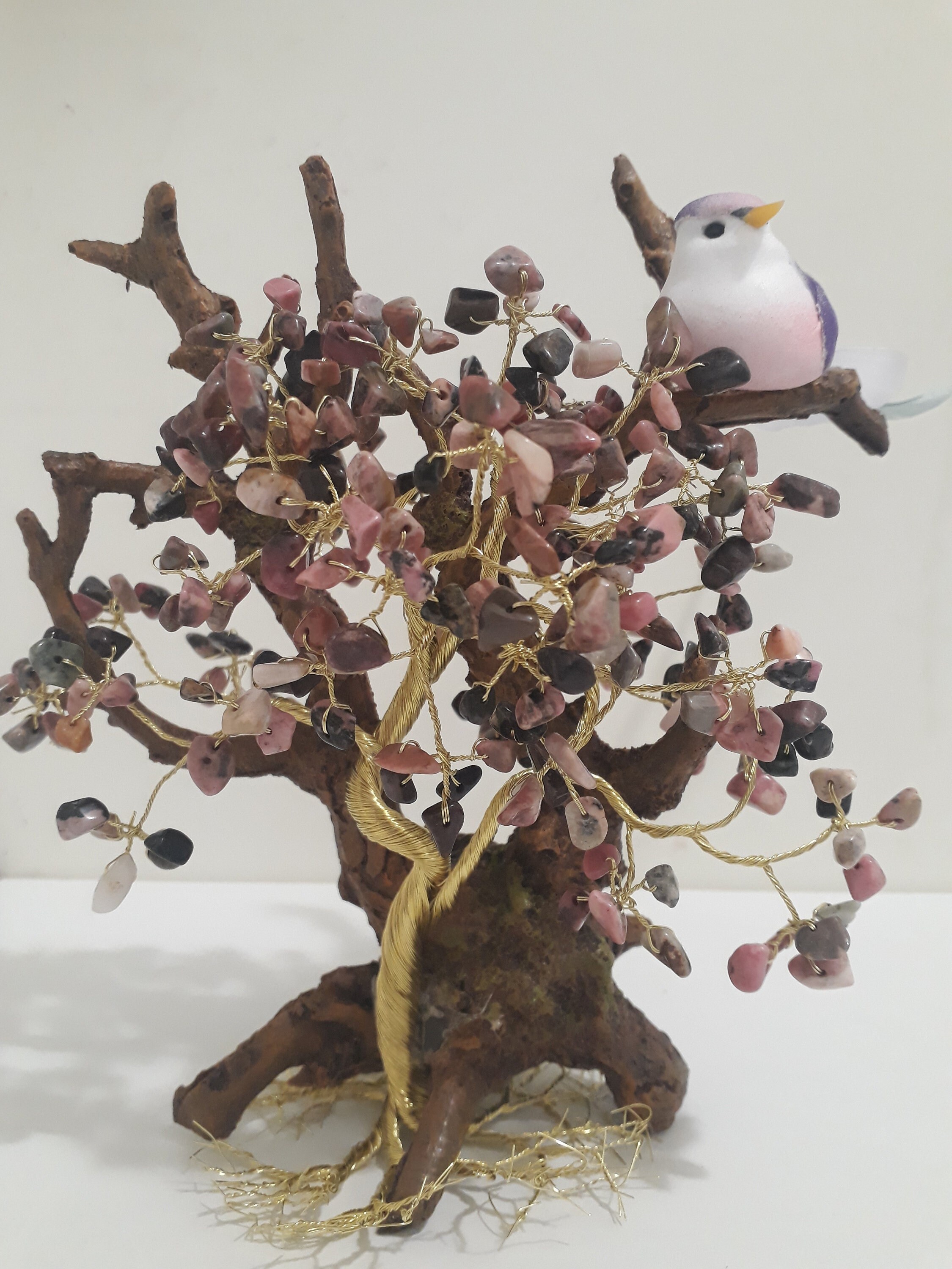 Arbre Lithothérapie Rhodonite de Madagascar