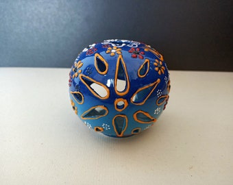 Turkish Iznik Tile - Tile Candle Holder - Home Decor - Gift - Tulip Pattern - Candle Holder