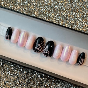 Pastel Goth Press On Nails, Spooky, Halloween Nails