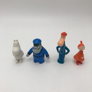 Small Moomin figures in plastic / Finland