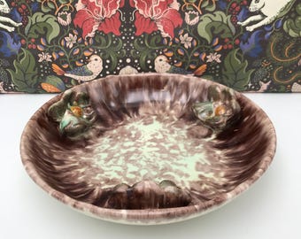 Cuenco/plato de fruta en cerámica alemana/vintage